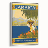 Vintage Jamaica Travel Poster | Retro Art Print of The Gem of the Tropics