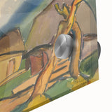 Rustic Realism Village Scene | Village Landscape by Zolo Palugyay Print