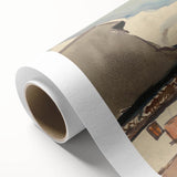 Rustic Realism Village Scene | Village Landscape by Zolo Palugyay Print