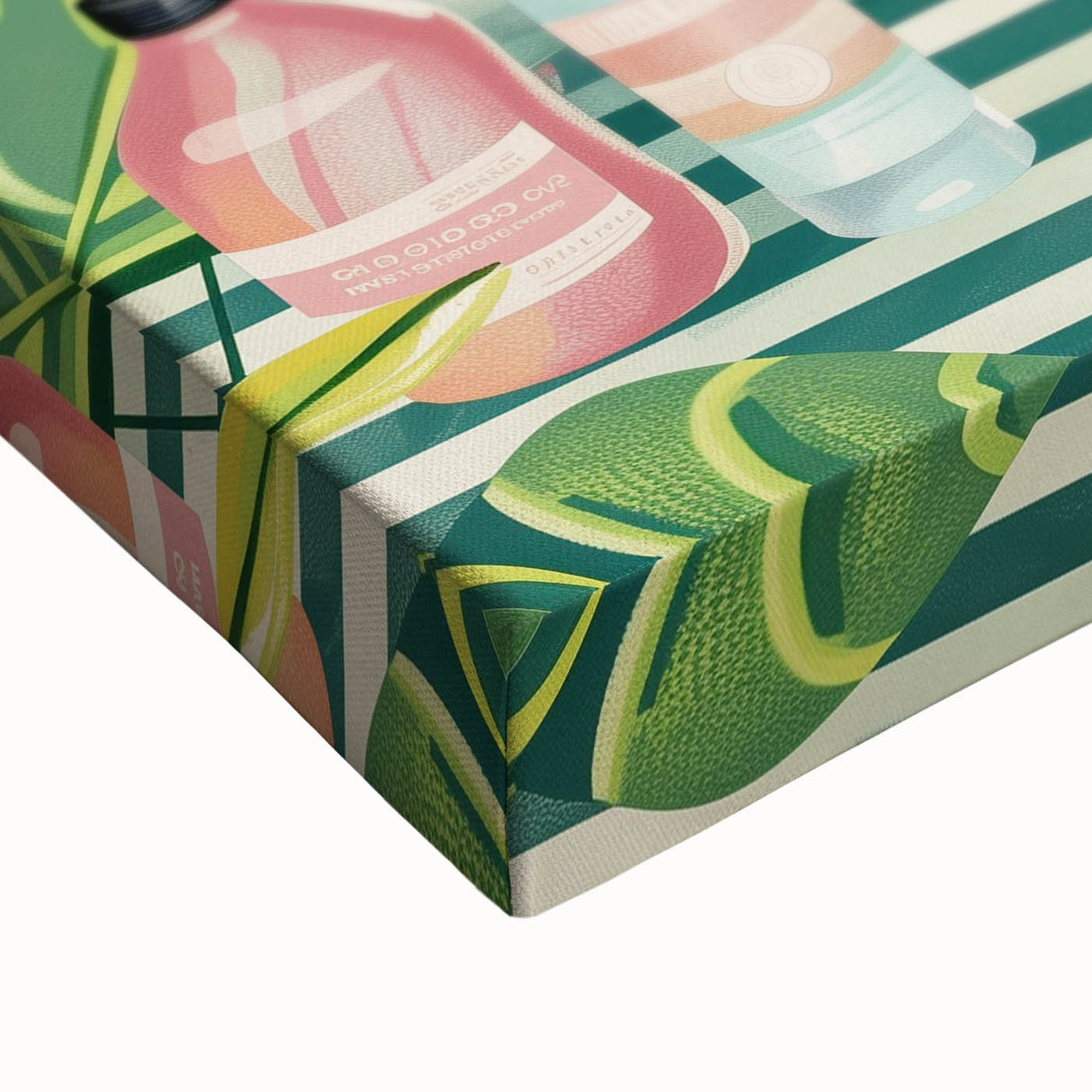 Tropical Zebra Bathroom Wall Art - Vibrant and Playful Bathroom Decor