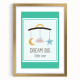 Educational Nursery Wall Decor - Dream Big Little One Print