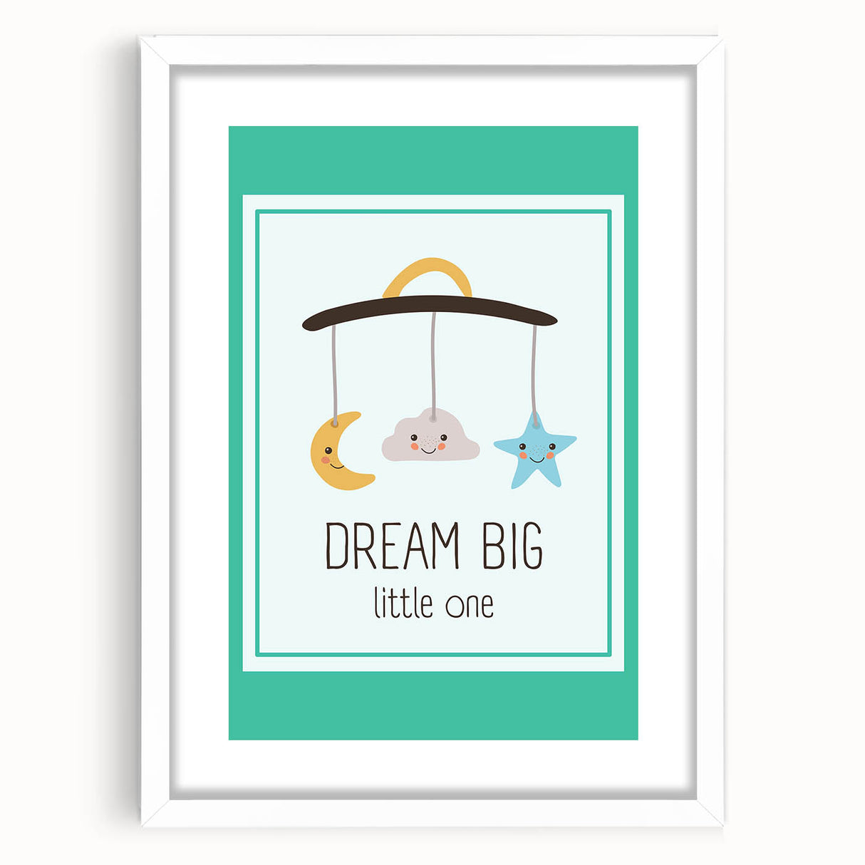 Educational Nursery Wall Decor - Dream Big Little One Print