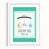 Educational Nursery Wall Decor - Dream Big Little One Print
