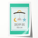 Educational Nursery Wall Decor - Dream Big Little One Print