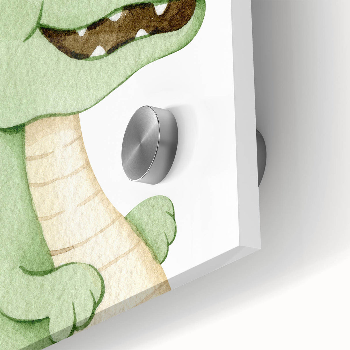Cute Dinosaur Nursery Wall Art - Framed Baby Room Decor