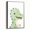 Cute Dinosaur Nursery Wall Art - Framed Baby Room Decor