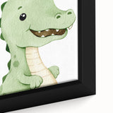 Cute Dinosaur Nursery Wall Art - Framed Baby Room Decor