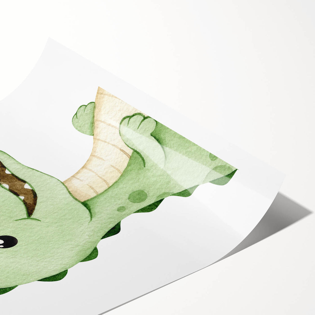 Cute Dinosaur Nursery Wall Art - Framed Baby Room Decor