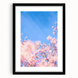 Extra large abstract art print with vibrant, colorful textures on a black framed canvas, ideal for living room decor.