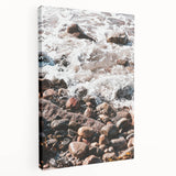 Large art depicting a summer scene in vibrant colors on stretched canvas, ideal for kitchen wall decor.