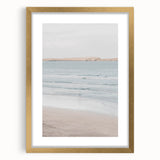 Extra large abstract art print with textured design in gold and white tones on a framed canvas, ideal for living room decor.