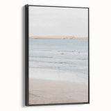 Black and white vintage landscape painting on framed canvas, ideal for bedroom wall decor.