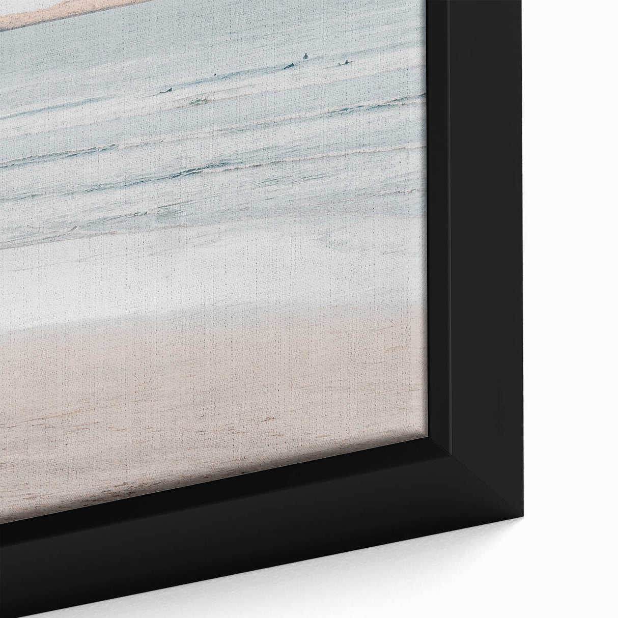 Extra large black wall art featuring colorful, textured abstract design on framed canvas, suitable for living room decor.