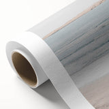 Art deco poster featuring pastel-colored geometric shapes on rolled canvas, ideal for nursery wall art.