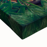 Modern Wall Art: Abstract Jungle Scene with Tiger and Buffalo Fight