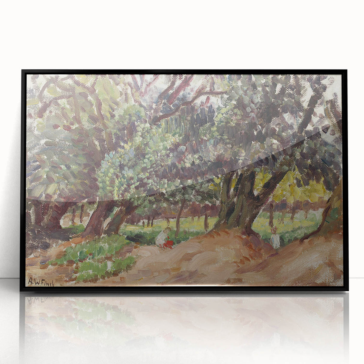 Modern Wall Art - Abstract Forest Landscape - Contemporary Art Prints