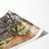 Modern Wall Art - Abstract Forest Landscape - Contemporary Art Prints