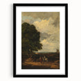 Modern Wall Art: Countryside Scene with Windmill and Tree Landscape