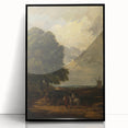 Modern Wall Art: Countryside Scene with Windmill and Tree Landscape