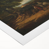 Modern Wall Art: Countryside Scene with Windmill and Tree Landscape