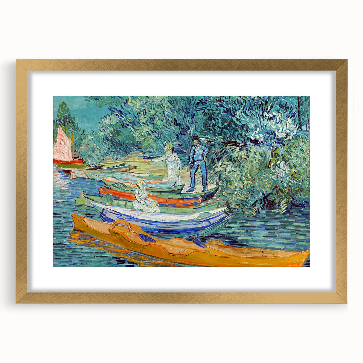 Impressionism Wall Art - Bank of the Oise by Van Gogh Print