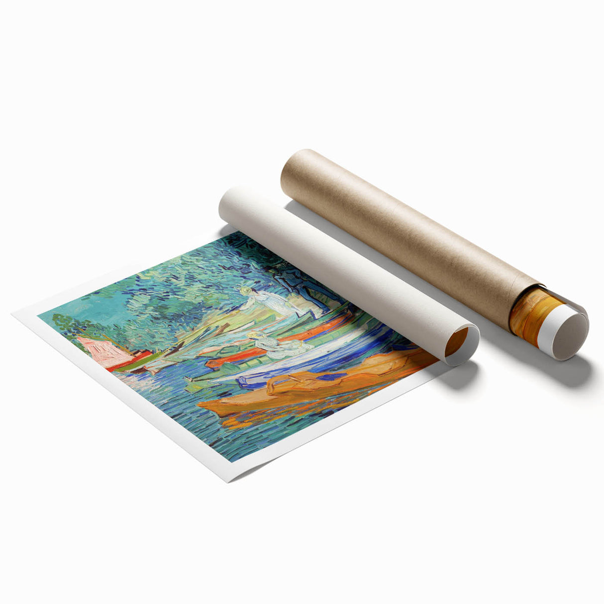 Impressionism Wall Art - Bank of the Oise by Van Gogh Print