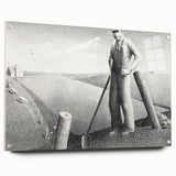 Modern Wall Art - Monochrome Rural Scene - Contemporary Art Prints