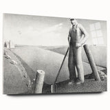 Modern Wall Art - Monochrome Rural Scene - Contemporary Art Prints