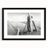 Modern Wall Art - Monochrome Rural Scene - Contemporary Art Prints