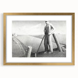 Modern Wall Art - Monochrome Rural Scene - Contemporary Art Prints