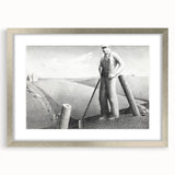 Modern Wall Art - Monochrome Rural Scene - Contemporary Art Prints