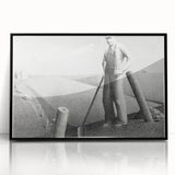 Modern Wall Art - Monochrome Rural Scene - Contemporary Art Prints
