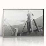 Modern Wall Art - Monochrome Rural Scene - Contemporary Art Prints