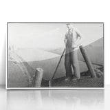 Modern Wall Art - Monochrome Rural Scene - Contemporary Art Prints