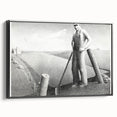 Modern Wall Art - Monochrome Rural Scene - Contemporary Art Prints