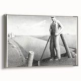Modern Wall Art - Monochrome Rural Scene - Contemporary Art Prints