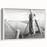 Modern Wall Art - Monochrome Rural Scene - Contemporary Art Prints