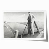 Modern Wall Art - Monochrome Rural Scene - Contemporary Art Prints