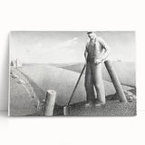 Modern Wall Art - Monochrome Rural Scene - Contemporary Art Prints