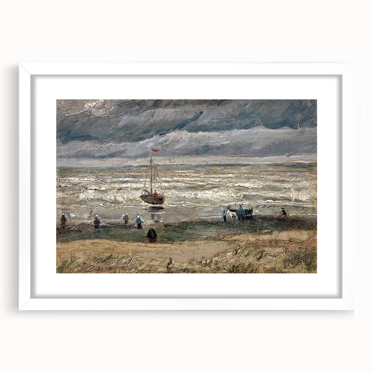 Impressionist Landscape - Beach at Scheveningen by Van Gogh Print