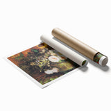 Impressionism Wall Art - Vase with Sunflowers and Roses by Van Gogh