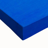 Modern Wall Art: Abstract Portrait on Bold Blue Background