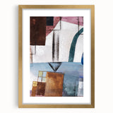 Modern Wall Art: Abstract Geometric Design in Earthy Tones