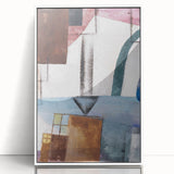 Modern Wall Art: Abstract Geometric Design in Earthy Tones