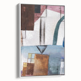 Modern Wall Art: Abstract Geometric Design in Earthy Tones