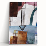 Modern Wall Art: Abstract Geometric Design in Earthy Tones