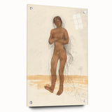 Modern Wall Art: Vintage Nude Illustration in Neutral Tones