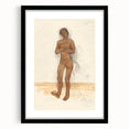 Modern Wall Art: Vintage Nude Illustration in Neutral Tones