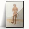 Modern Wall Art: Vintage Nude Illustration in Neutral Tones