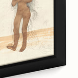 Modern Wall Art: Vintage Nude Illustration in Neutral Tones